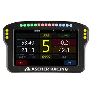 ASCHER RACING Zaslon za volan 4"